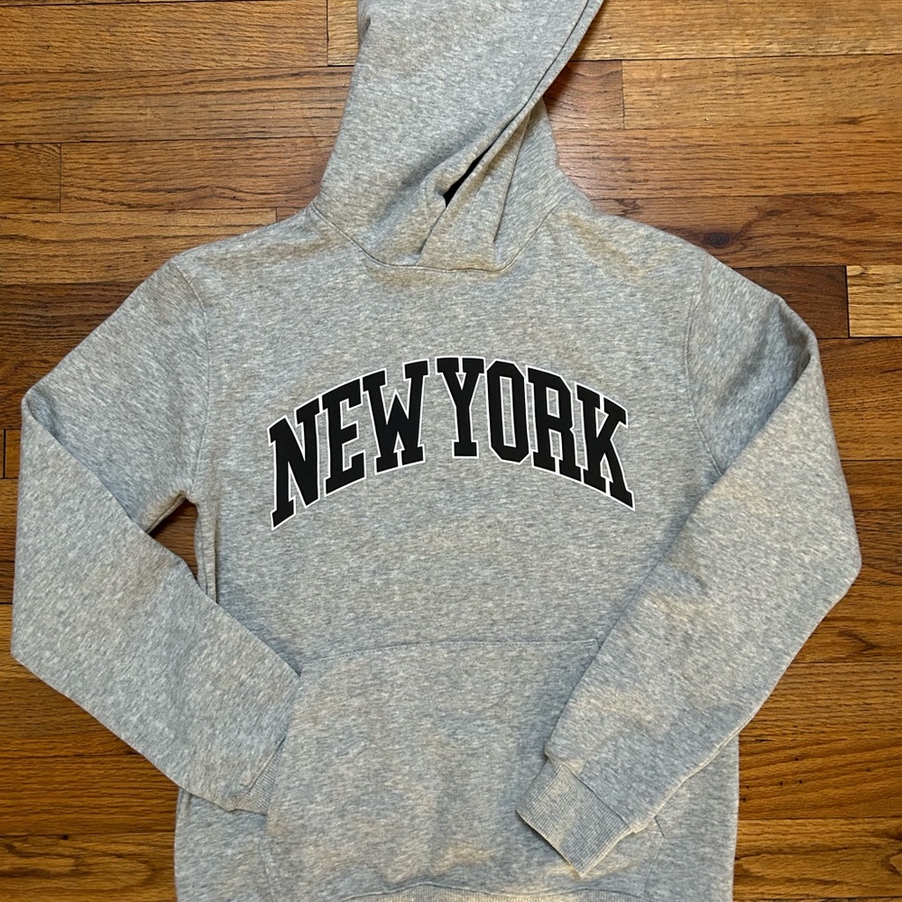 Kids Gray New York Hoodie